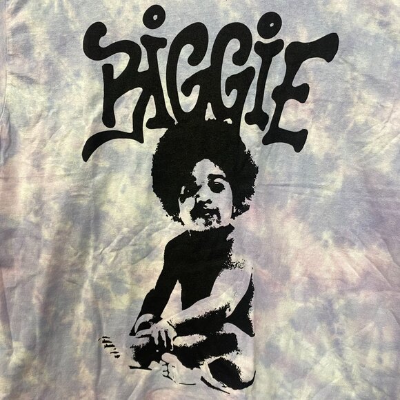 The Notorious B.I.G Baby Biggie Lavender Tie Die T-Shirt Large - Picture 2 of 4